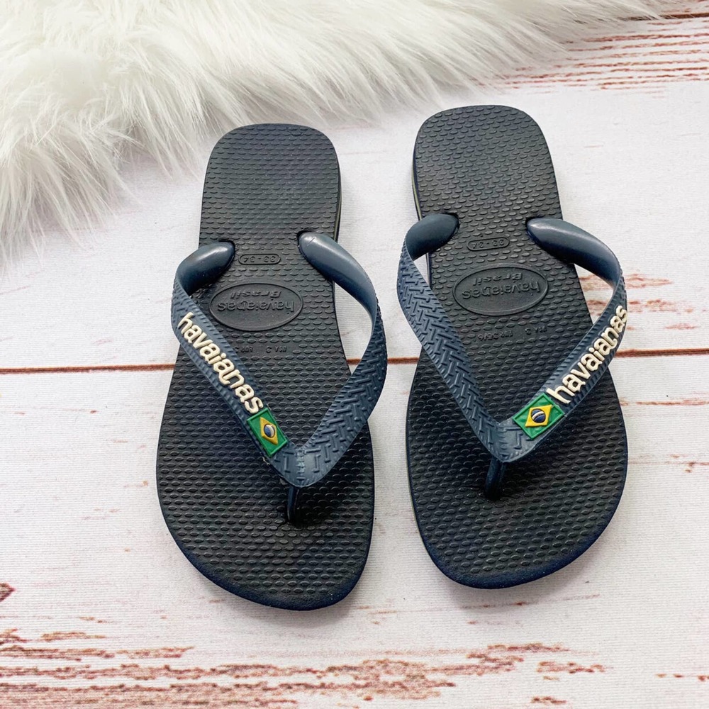 HAVAIANAS Navy Blue Flip Flops | Size 3